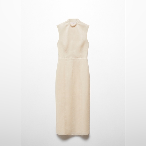 Mango Dresses & Skirts - Mango Selection Open-back Ramie Dress